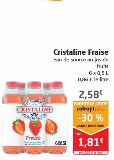 Cristaline Fraise 