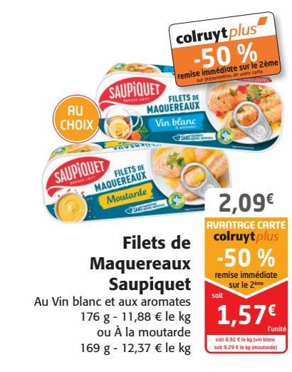 Filets de Maquereaux Saupiquet