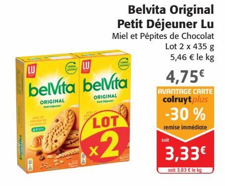 Belvita Original Petit Déjeuner  Lu