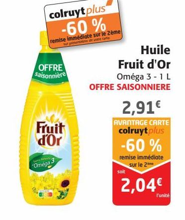 Huile Fruit d´Or