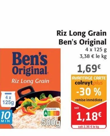 riz long grain ben's original 