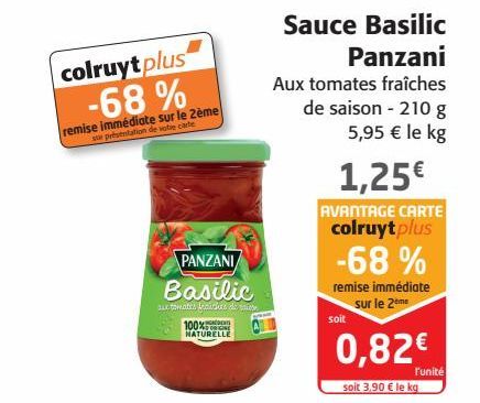 Sauce Basilic Panzani