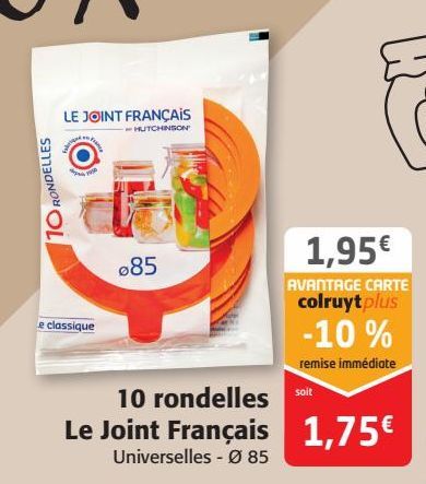 10 rondelles Le Joint Français 