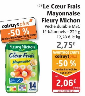 Le Cœur Frais Mayonnaise Fleury Michon