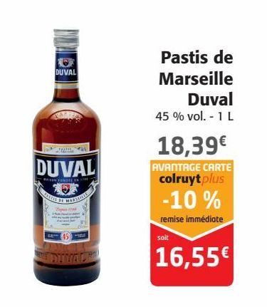 Pastis de Marseille Duval 
