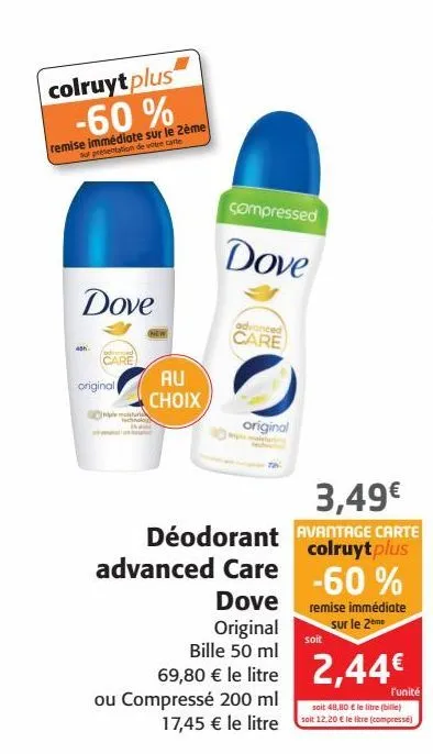 déodorant advanced care dove