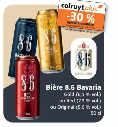 bière 8.6 bavaria 