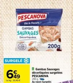 gambas décortiquées pescanova