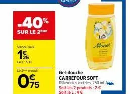 gel douche carrefour