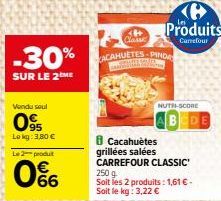 cacahuètes grillées Carrefour