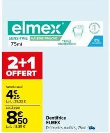 dentifrice elmex