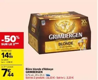 bière blonde grimbergen