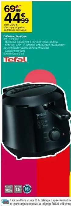 friteuse tefal