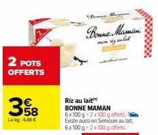 riz au lait bonne maman