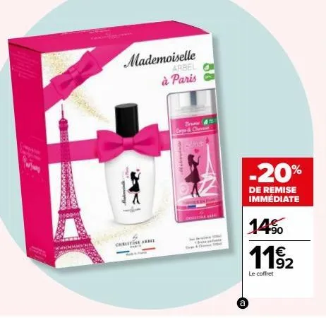 christine arbe  mademoiselle arbel à paris  brum cape & chur  b  a  -20%  de remise immédiate  14% 1192  le coffret 