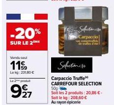 carpaccio Carrefour