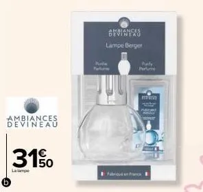 ambiances devineau  31.50  1€  la lampe  devianses  lampe berger  pate parfume  fabricund an frarıce a 