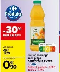 jus d'orange carrefour