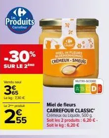 miel de fleurs carrefour