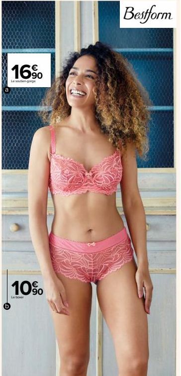 a  16%  Le soutien-gorge  10%  Le boxer 