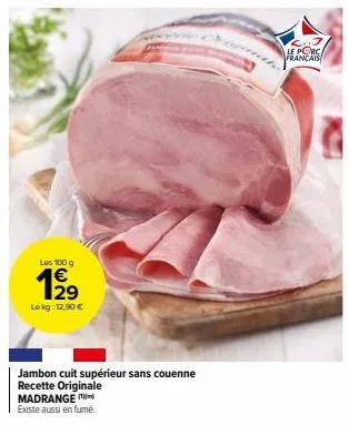 jambon cuit madrange