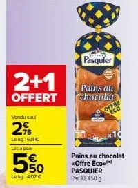 pains au chocolat pasquier