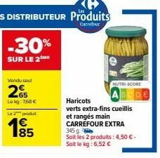 haricots verts carrefour