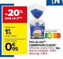 pain de mie Carrefour