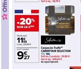 carpaccio Carrefour