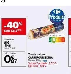 toasts carrefour