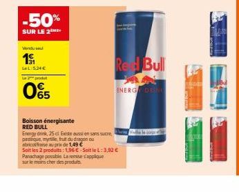 boisson énergétique Red bull