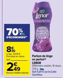 70%  D'ÉCONOMIES™  8%  Lekg: 37,05 € Prix payé en caisse Soit  Lenor  HYSTEDE AMETIST BLOEMEN  CROCHES 