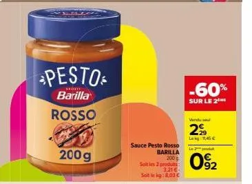 sauce pesto barilla