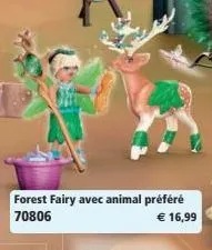 forest fairy avec animal préféré 70806  € 16,99 