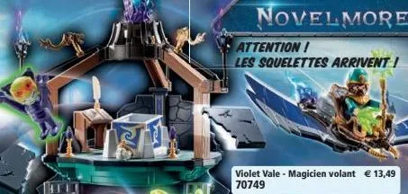 novelmore  attention !  les squelettes arrivent !  violet vale - magicien volant € 13,49 70749 