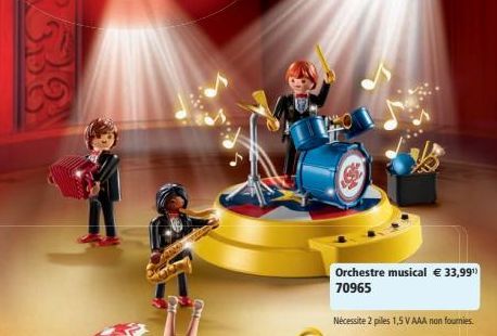 ORE  B  Orchestre musical € 33,99¹ 70965  Nécessite 2 pilles 1,5 V AAA non fournies 
