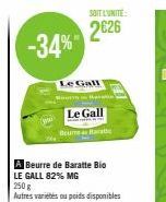 beurre Le Gall