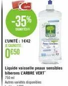 liquide vaisselle l'arbre vert