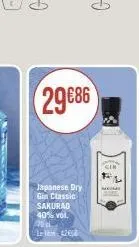 29€86  japanese dry gin classic sakurao 40% vol. 201  là làm thế n  cir 