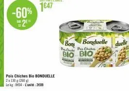 pois chiches bonduelle