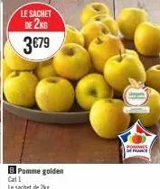 le sachet  de 2kg  3€79  pommes de france 