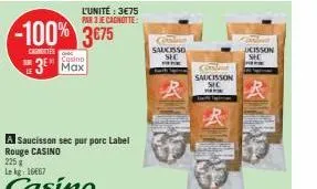 saucisson sec label 5