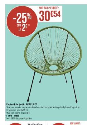 fauteuil de jardin 