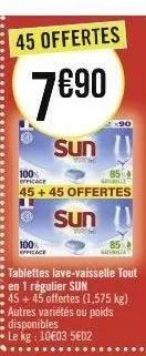 100% efficace  unan  45+45 offertes  sun  100%  sinani  x90 