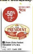 fondant président