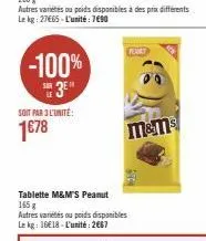 promos m&m's