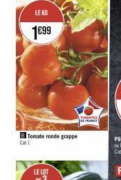 LE KG  1699  B Tomate ronde grappe  ROMATES DE FRANCE 