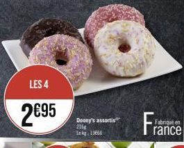 LES 4  2€95  Doony's assortis 216g 1 kg 13666 