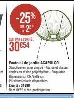 fauteuil de jardin 