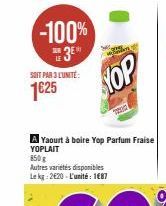 yaourt à boire Yop